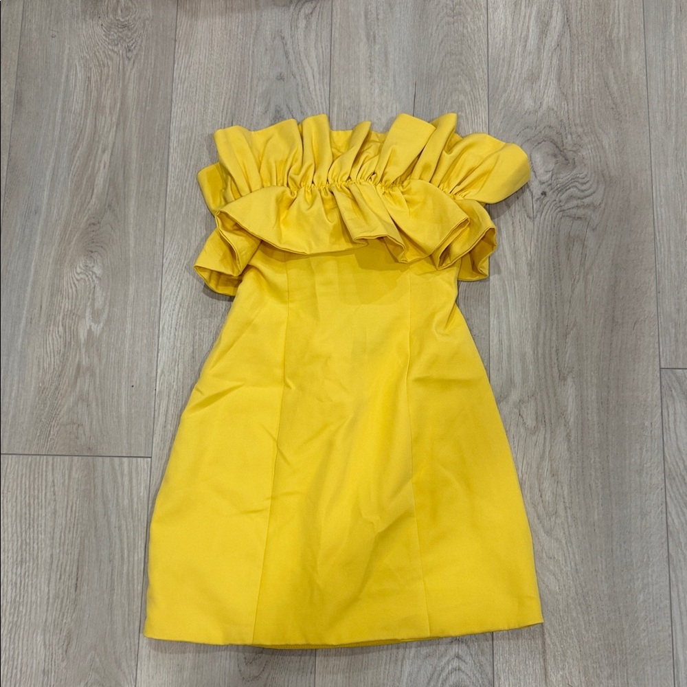 DO+BE Sunny Yellow Ruffled Kids Dress